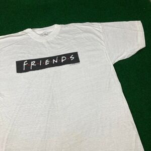 Vintage Friends Shirt Mens XL White 1997 TV Show Promo Warner Home Video 90s Tee